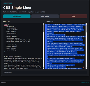 CSS Single-Liner